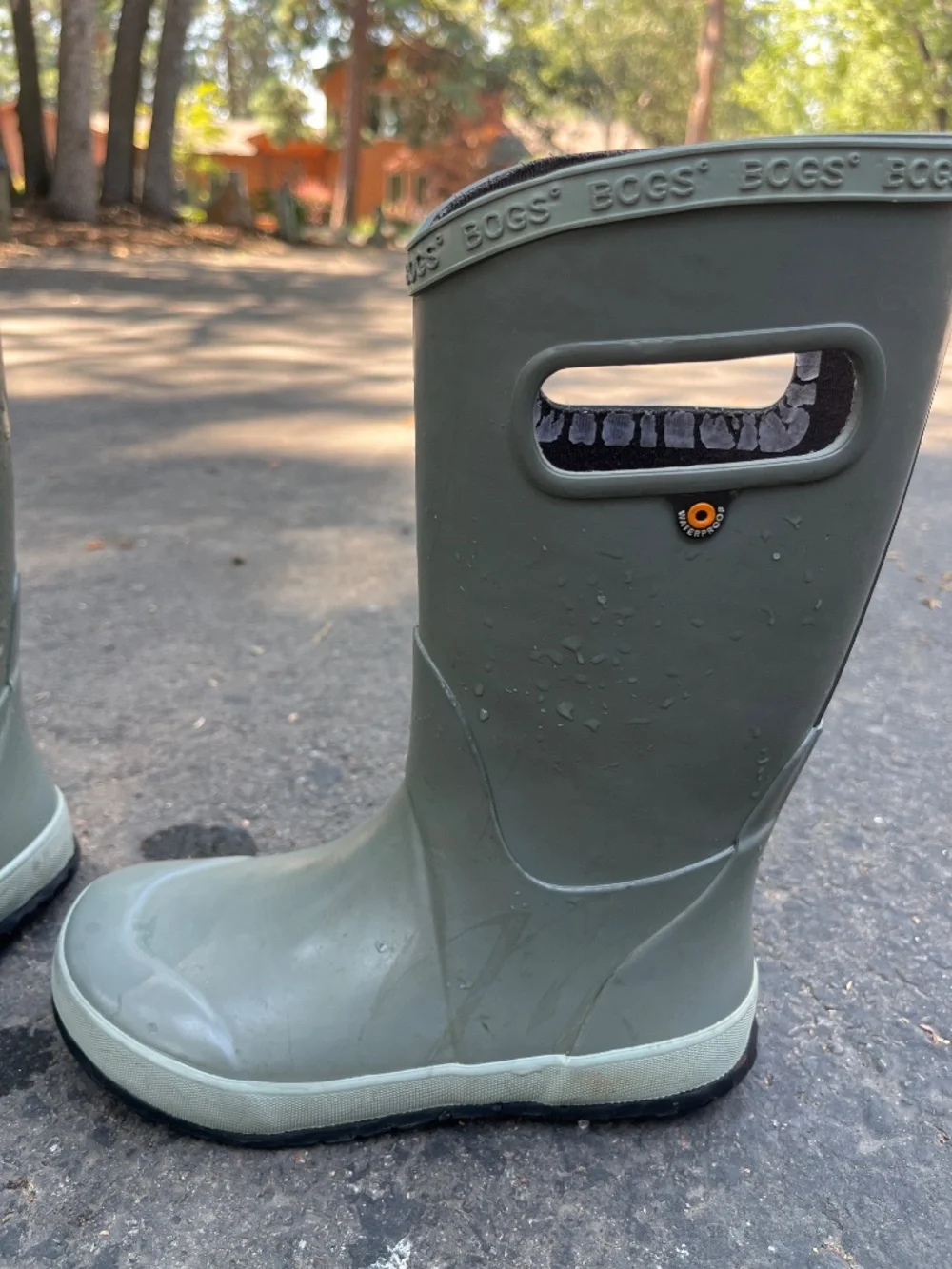 Gray Bogs boots